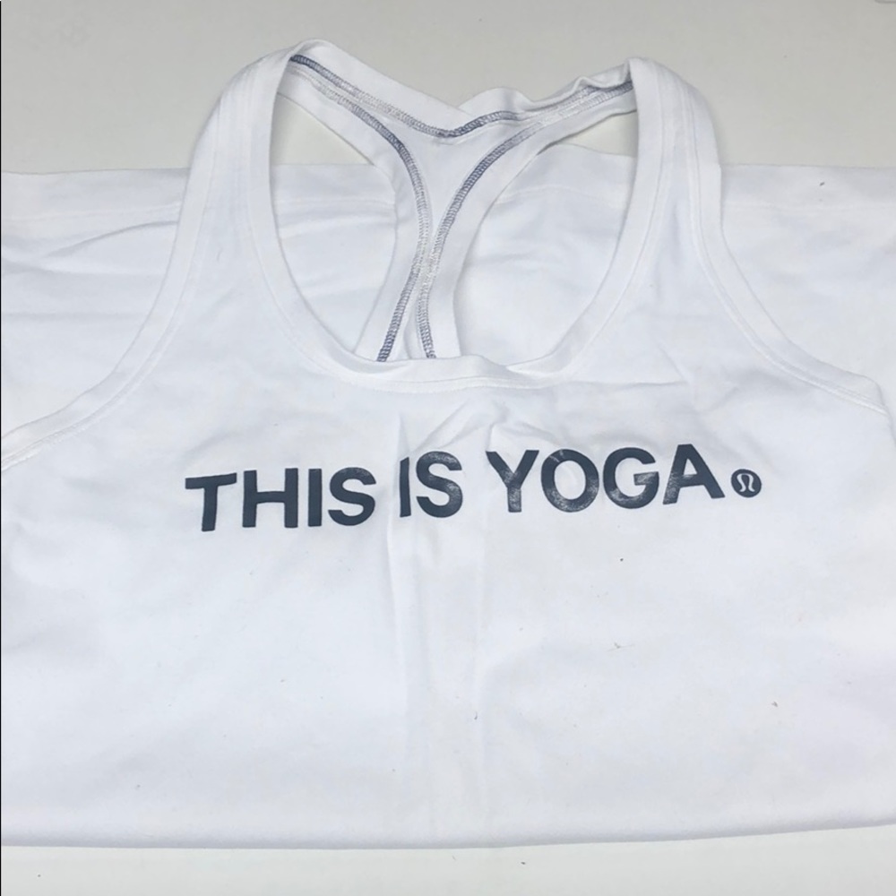 Lululemon Cool Razorback This is Yoga SZ6
